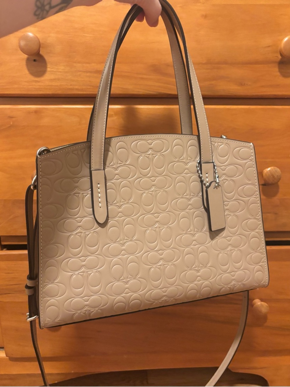 Coach Charlie Carryall Bag in Light Beige